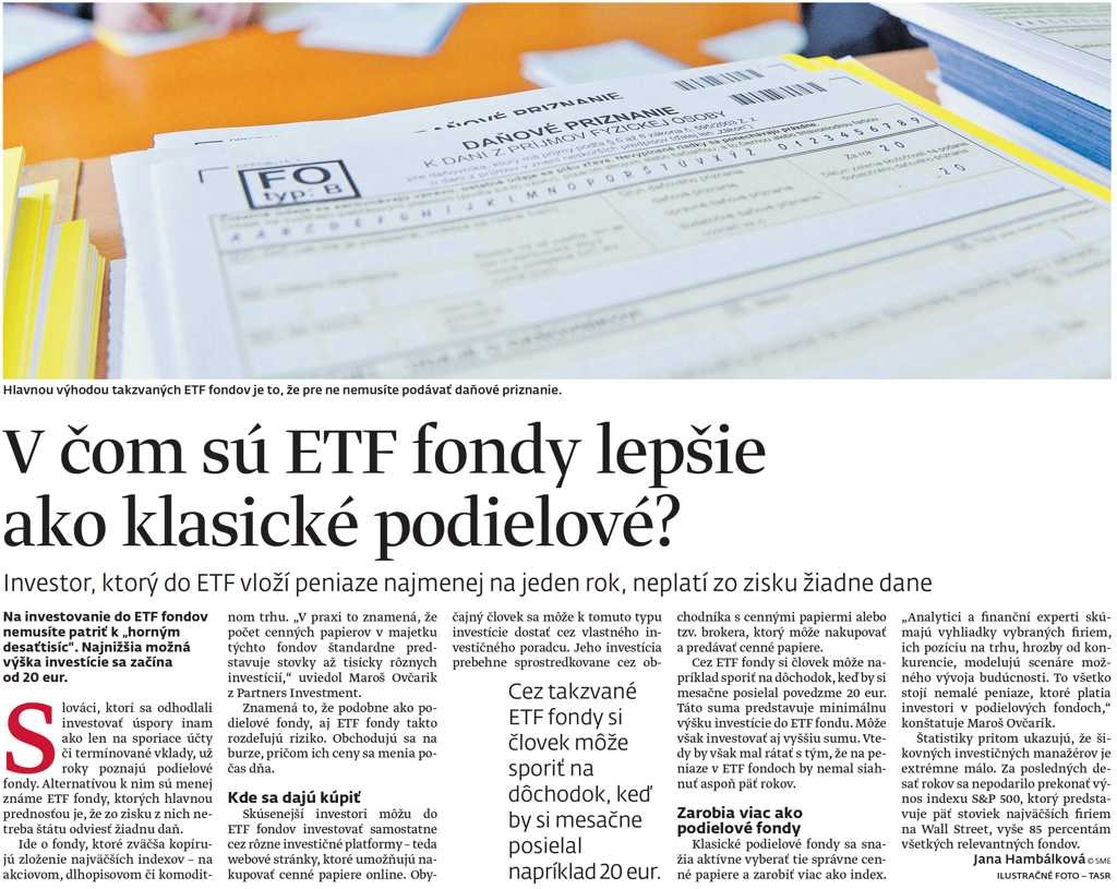 V čom sú ETF fondy lepšie ako klasické podielové?